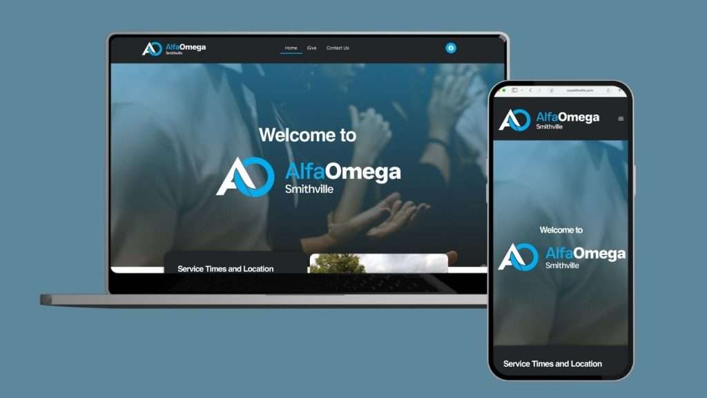 Alfa Omega Smithville Mockup Website